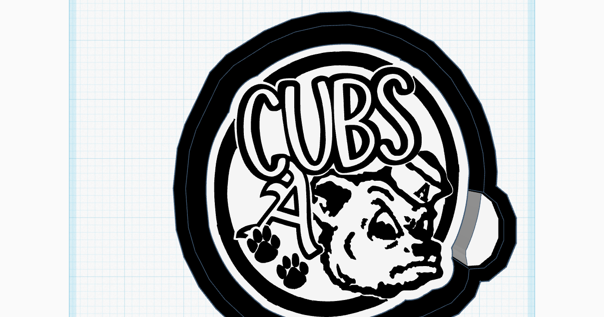 "A" Cubs Silicone Mold