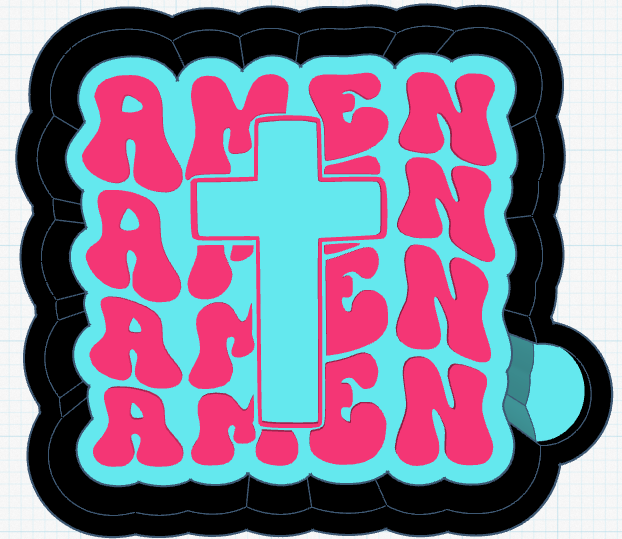 Amen Stacked Silicone Mold