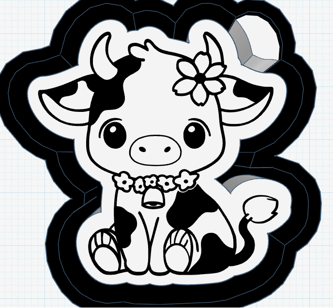 Baby Moo Silicone Mold