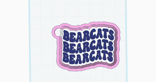 Bearcats Stacked Silicone Mold