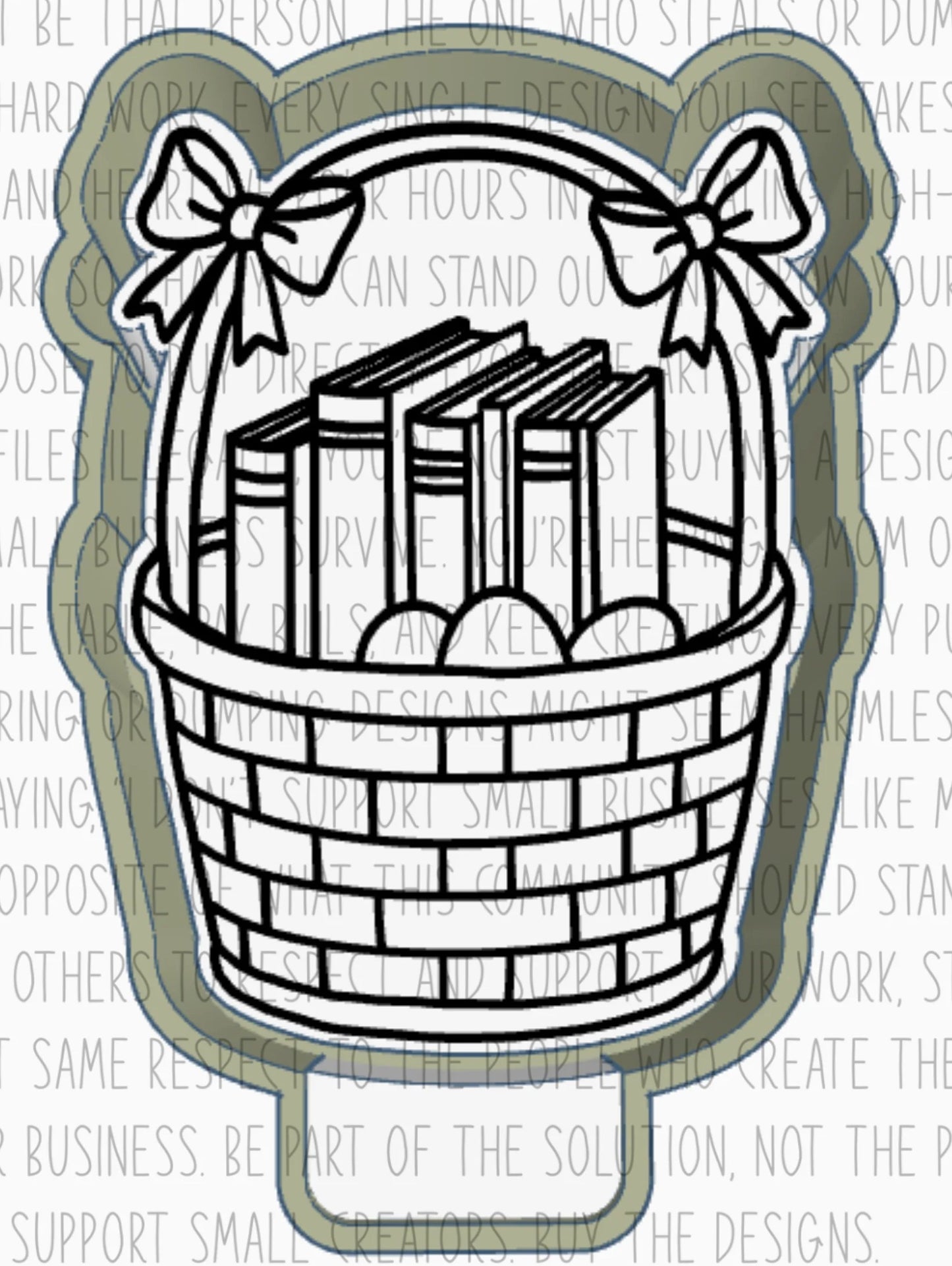 Bookish Easter Basket Silicone Mold