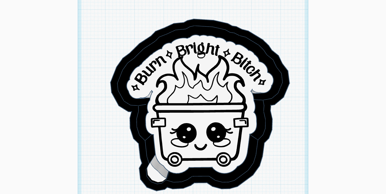 Burn Bright Bitch Silicone Mold