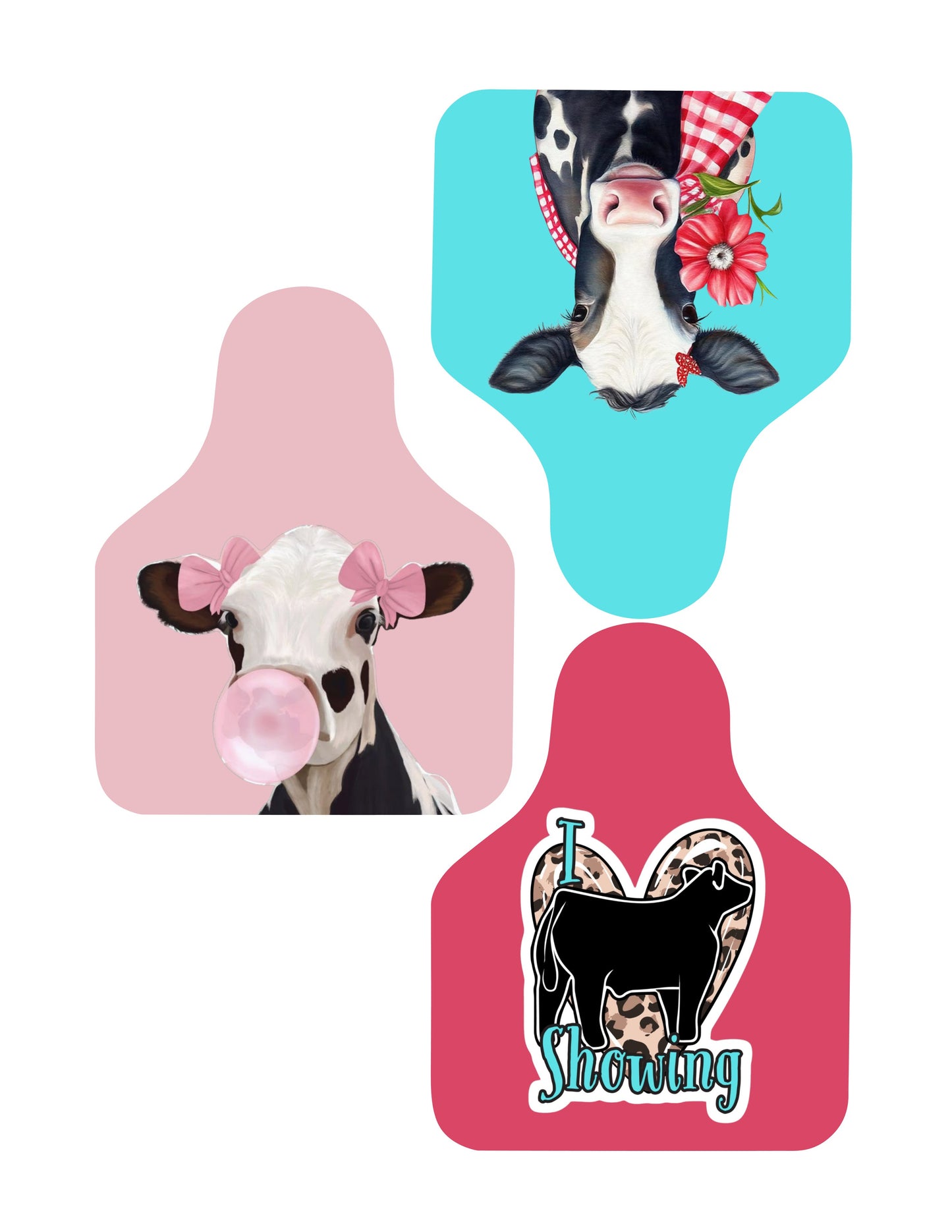 Custom Cow Tag Cardstock