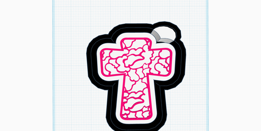 Camo Cross Silicone Mold