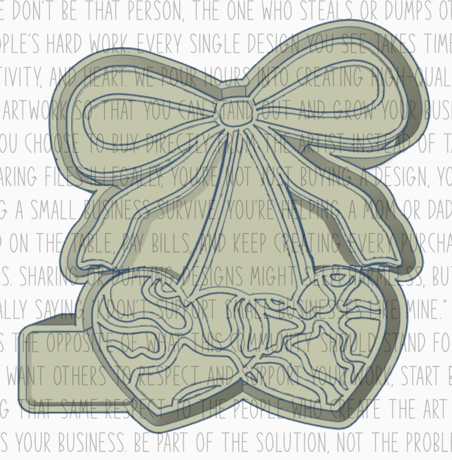 Camo Heart Cherries Silicone Mold