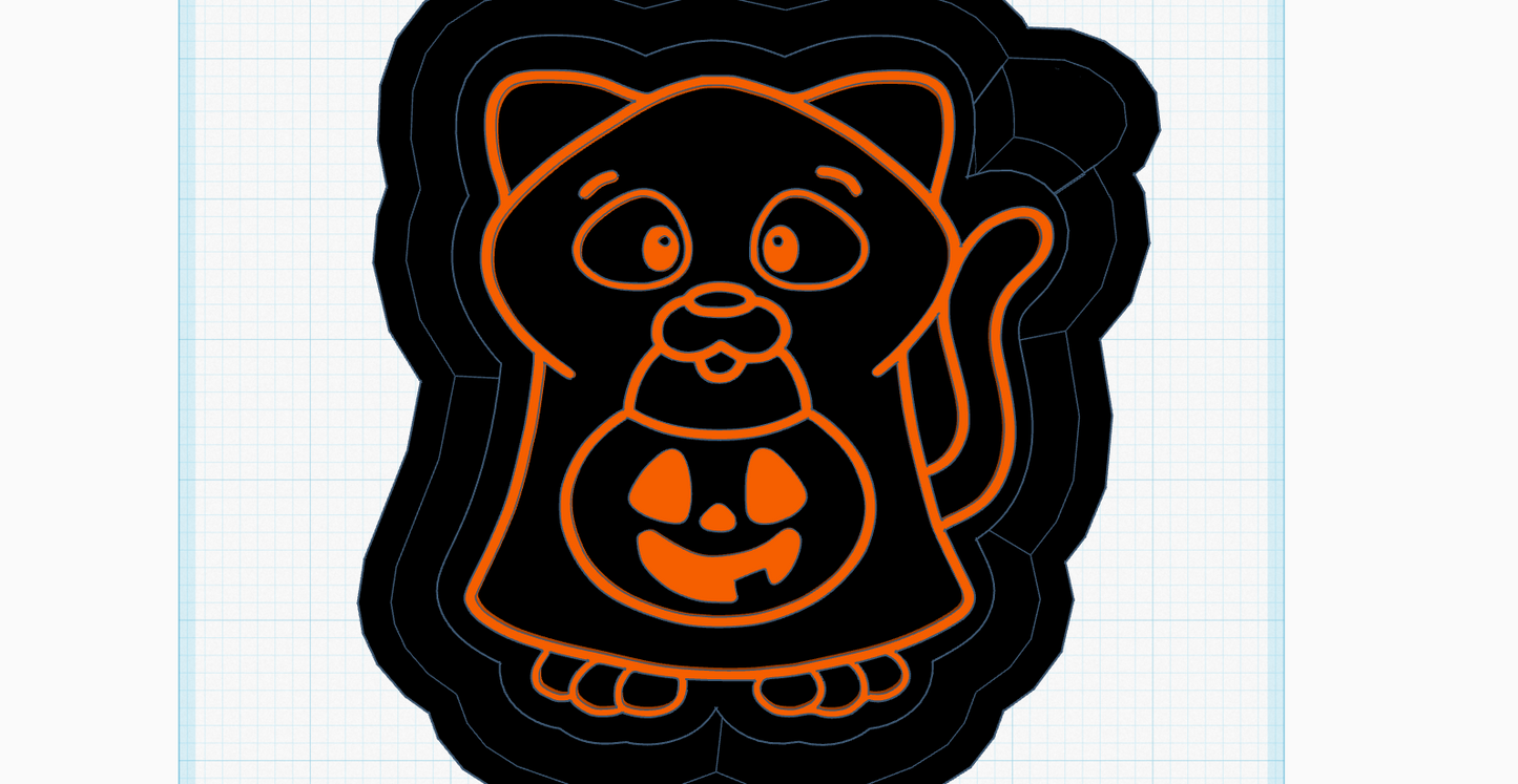 Ghostly Cat Silicone Mold