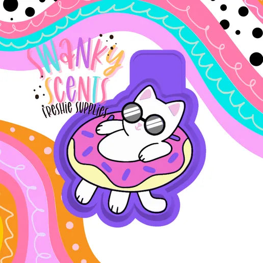 Cat in Floatie Silicone Mold