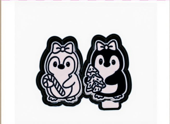 Christmas Penguin Vent Silicone Molds