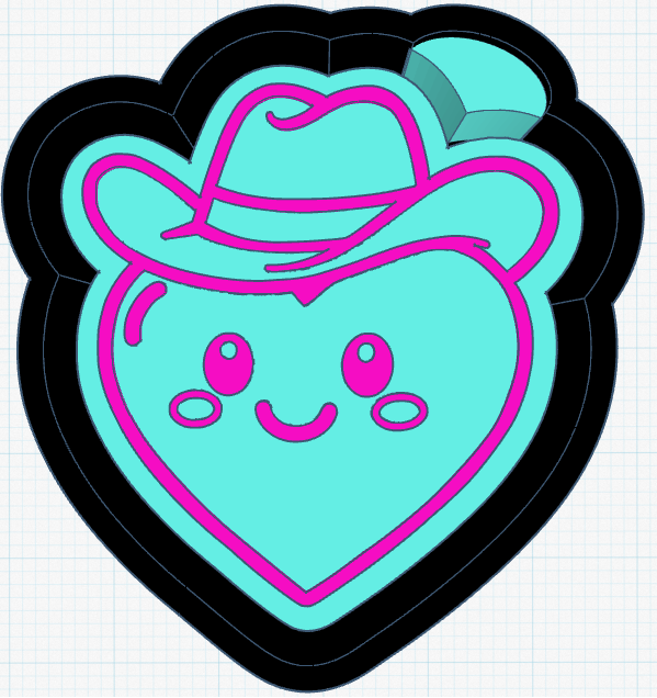 Cowboy Heart Silicone Mold