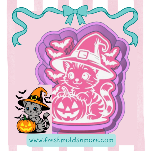 Witchy Kitty Silicone Mold