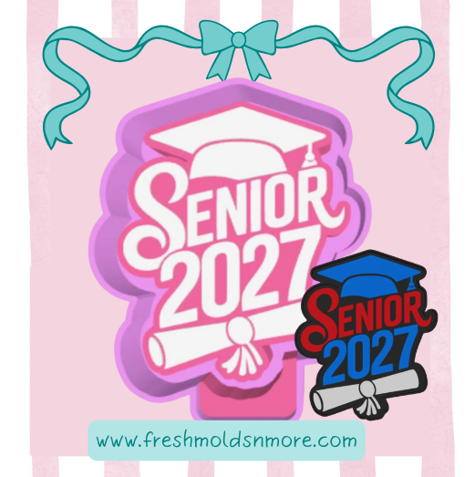 Senior 2027 Diploma Silicone Mold