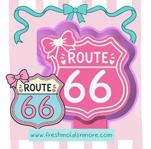 Route 66 with Bow Silicone Mold