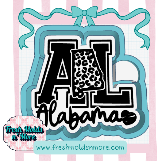 Alabama Leopard State Freshie Mold