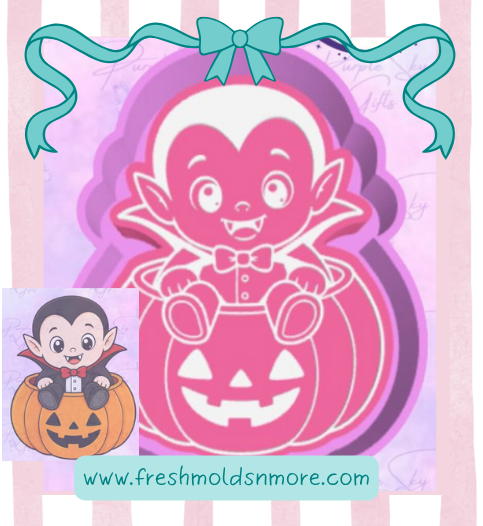 Vampire Pumpkin Freshie Mold