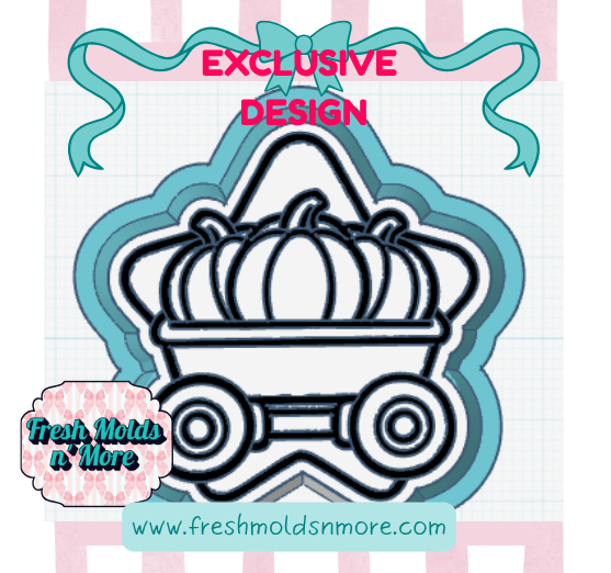 Pumpkin Star Wagon Freshie Mold