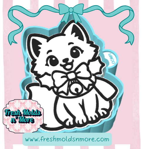 Christmas Kitty Freshie Mold