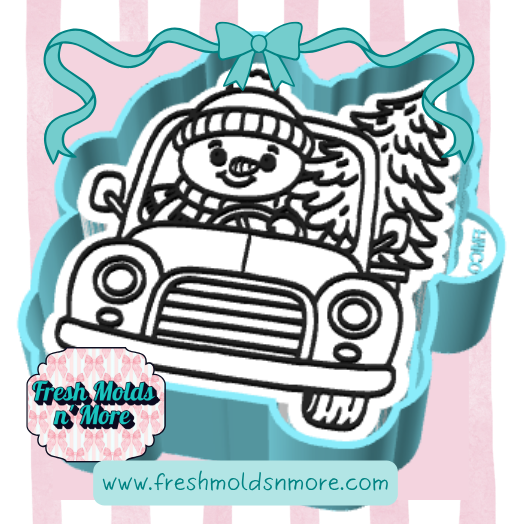 Snowman Gets a Tree Freshie Mold