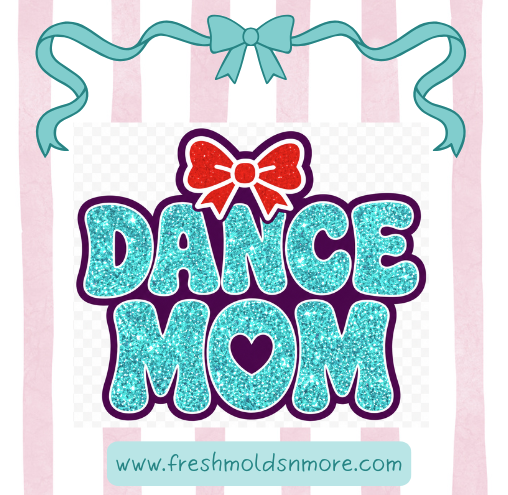 Dance Mom with Bow Silicone Mold