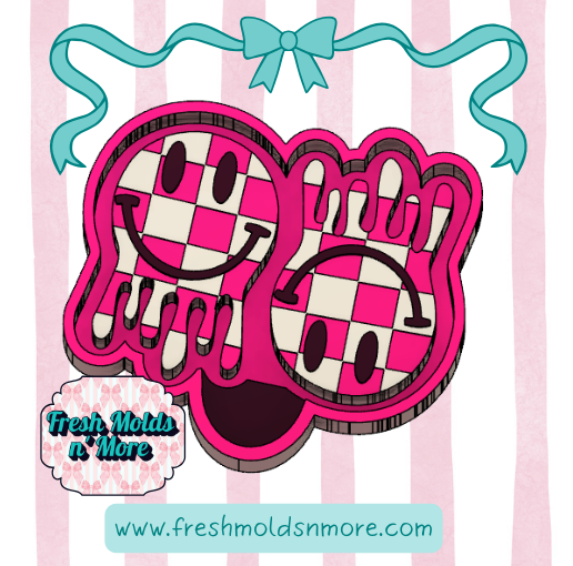 Drippy Smily Face Vent Silicone Molds