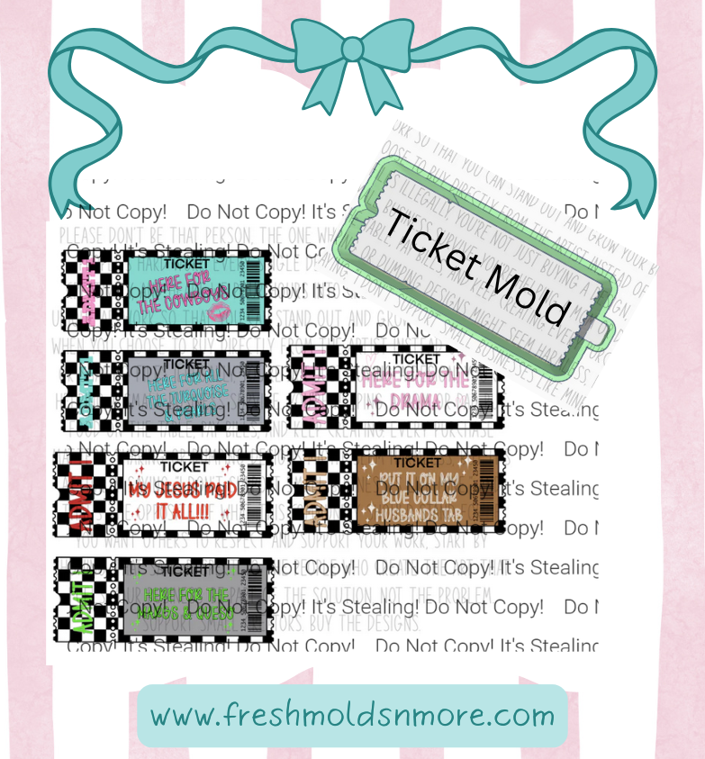 Ticket Mold and Cardstock