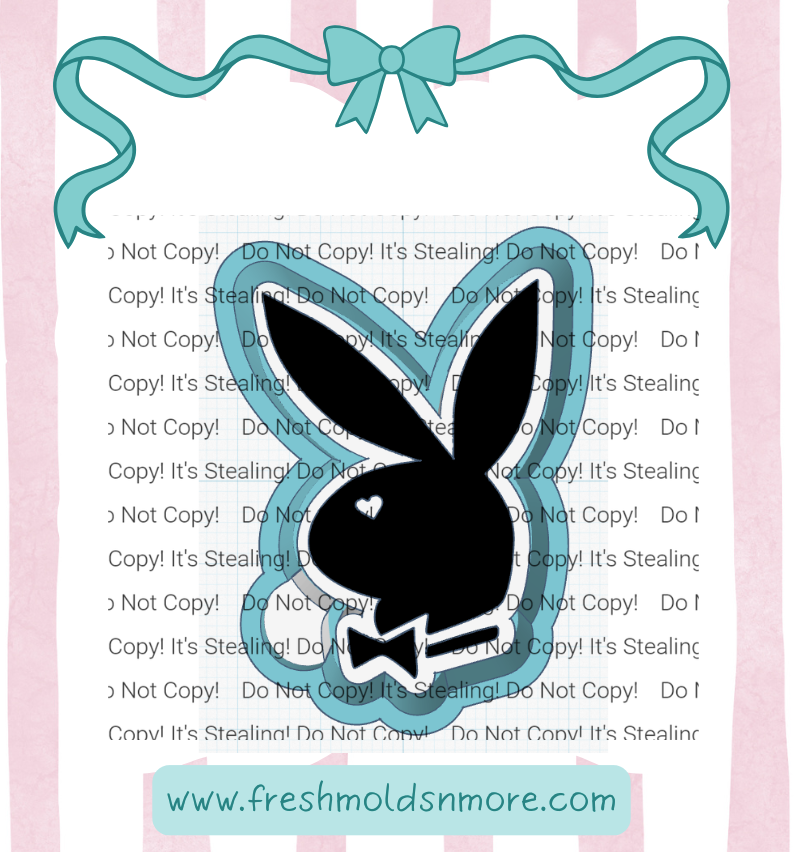 Play Bunny with Heart Eye Silicone Mold