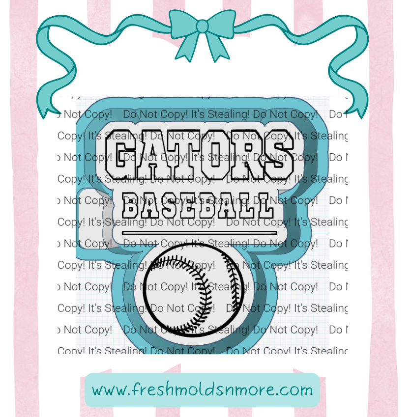 Gators Baseball 2 Silicone Mold
