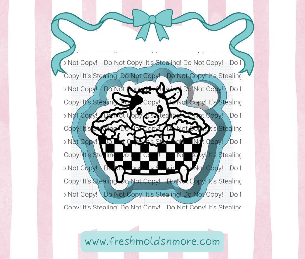 Bathtub Heifer Silicone Mold