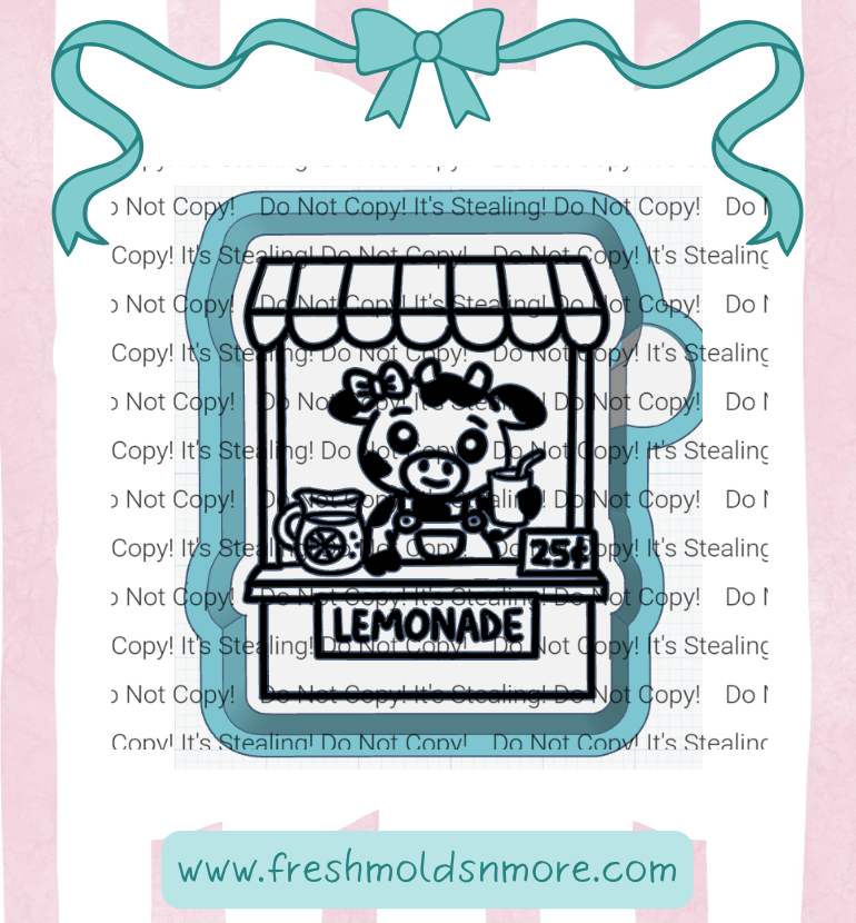 Cow Lemonade Stand Silicone Mold