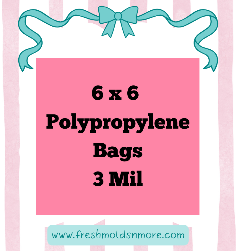 *SOLD OUT* 6 x 6 Polypropylene Bags 3 Mil, with Hanging Hole, 100 count