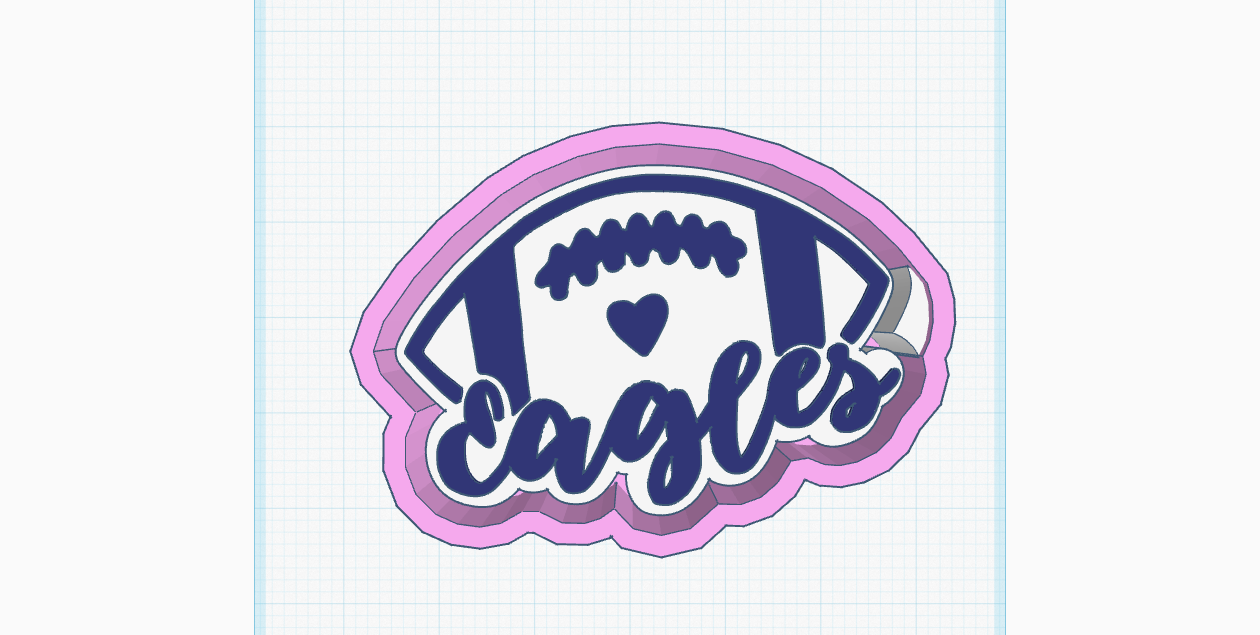 Eagles Football Silicone Mold