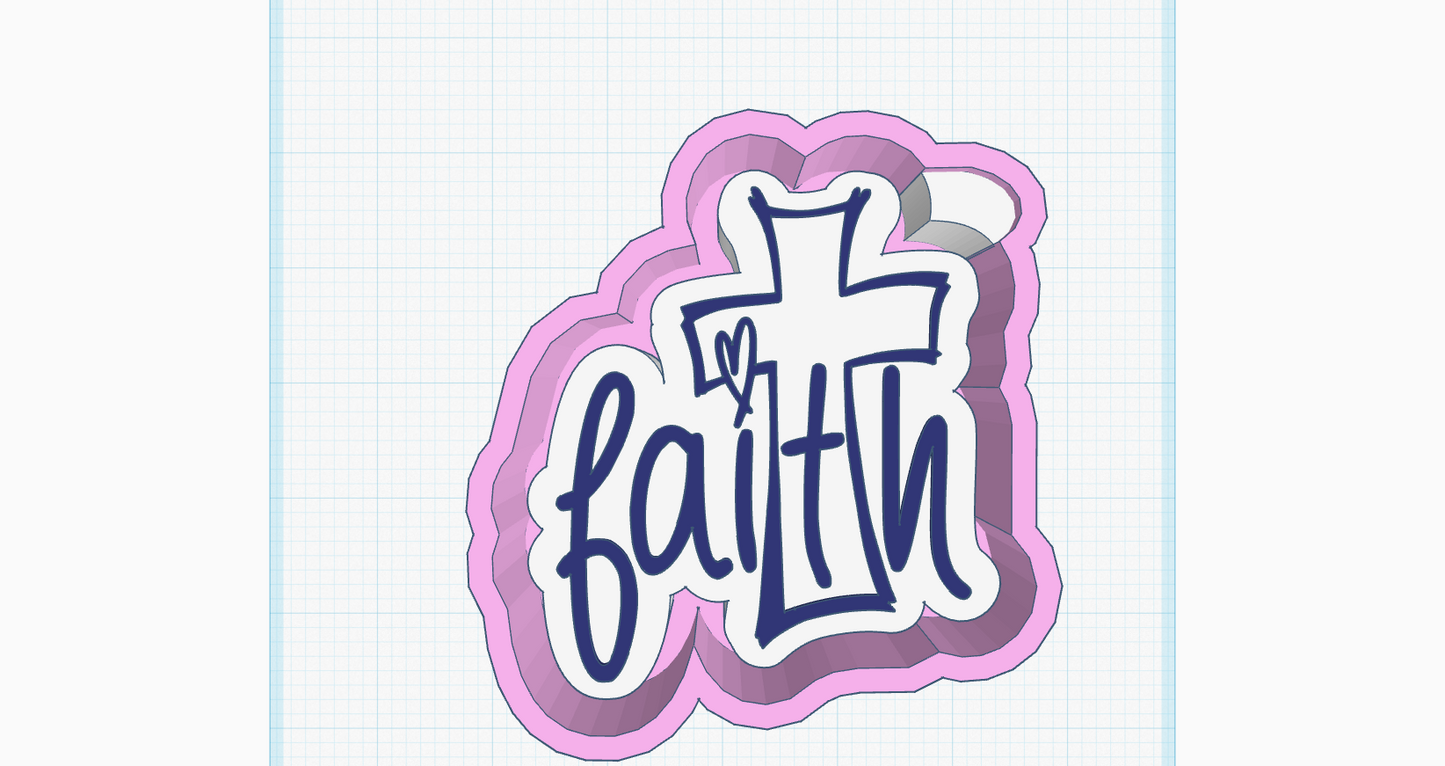 Faith Cross STL File