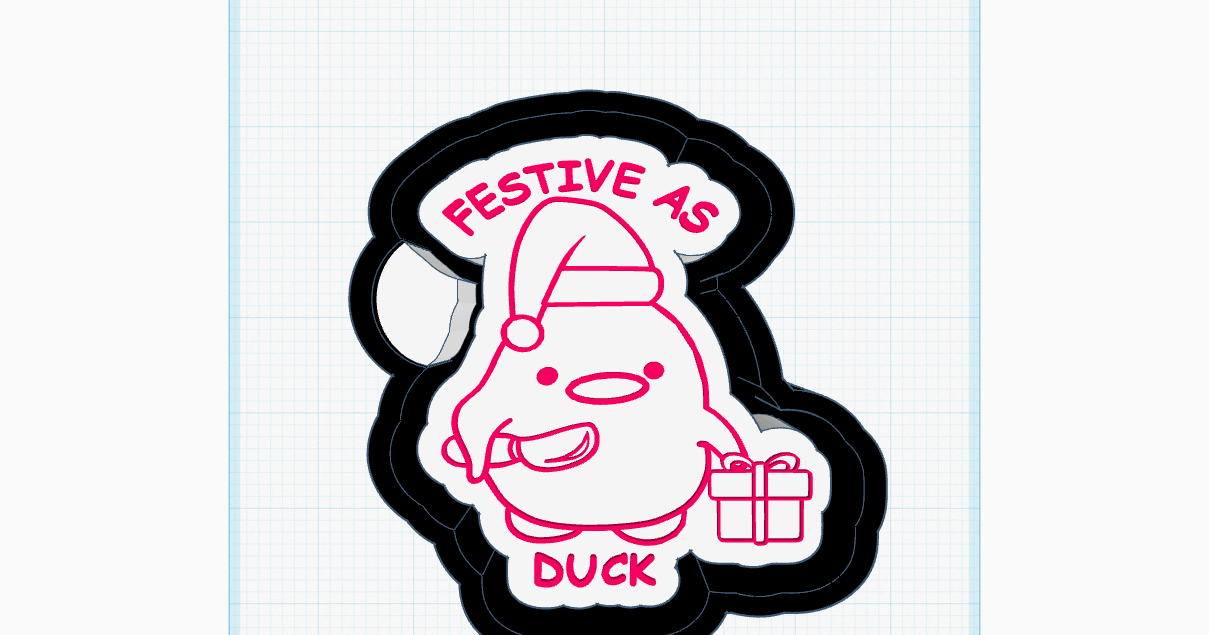 Festive AF Duck Silicone Mold