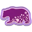 Floral Bear Silicone Mold