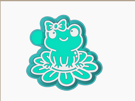 Frog on Lily Pad Silicone Mold