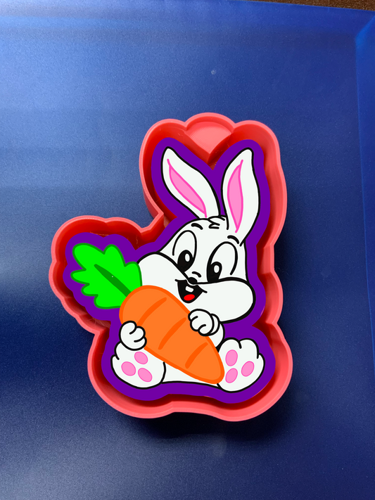 Bunny Holding Carrot Silicone Mold