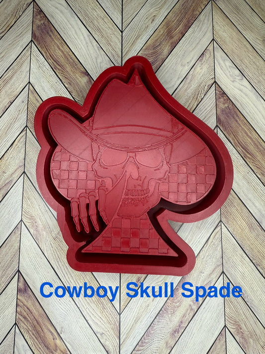 Cowboy Skull Spade