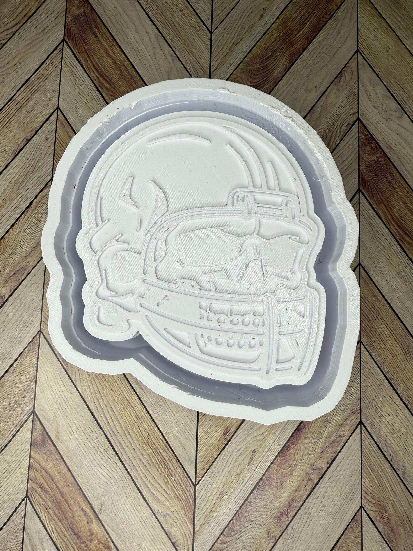 Skull Football Helmet Silicone Mold