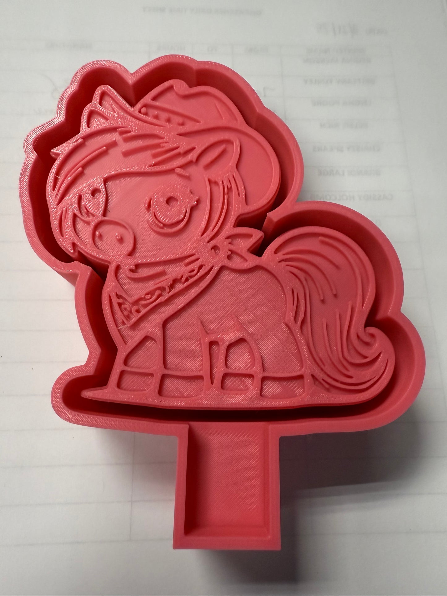 Cowboy Pony Silicone Mold