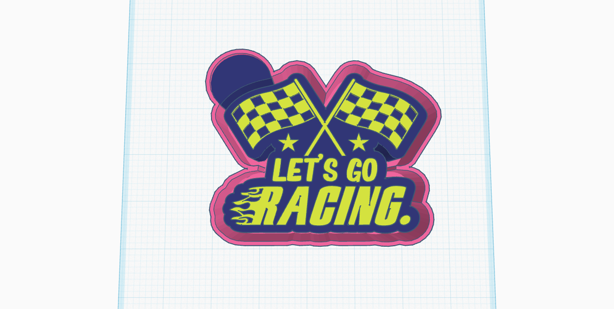 Let's Go Racing Silicone Mold