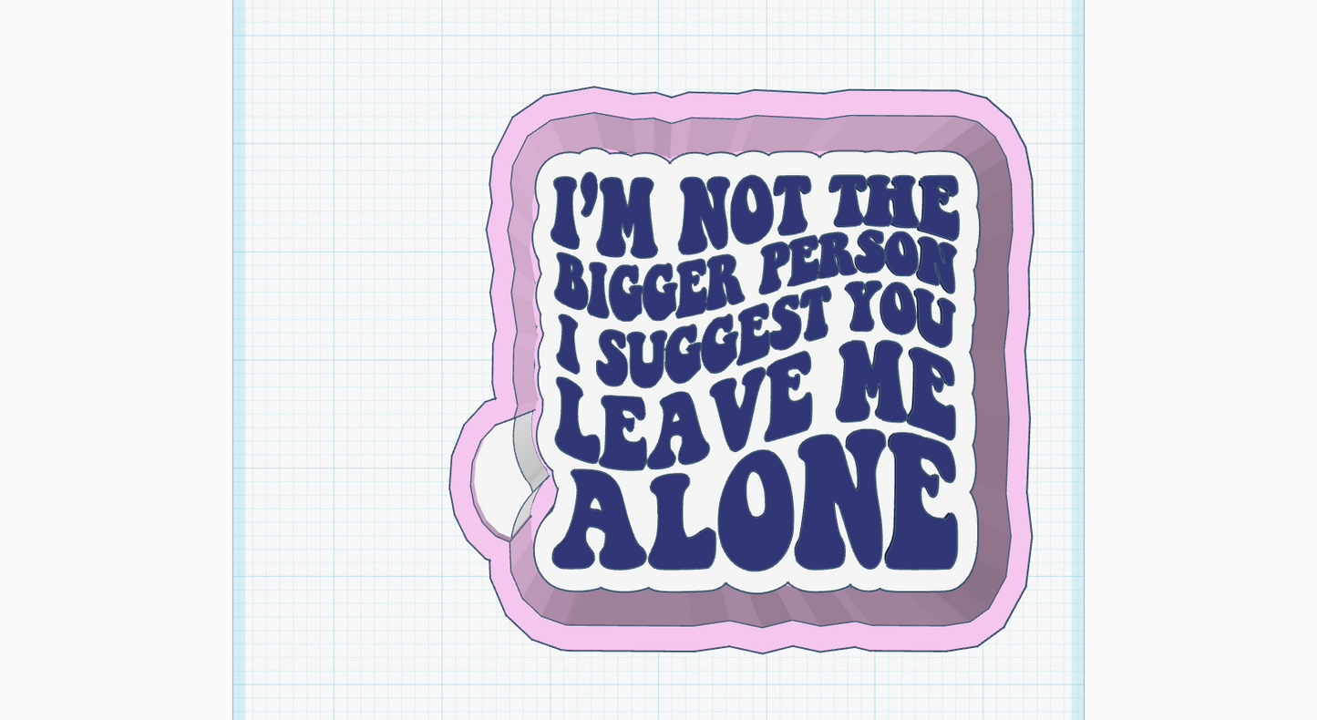 Leave Me Alone Silicone Mold