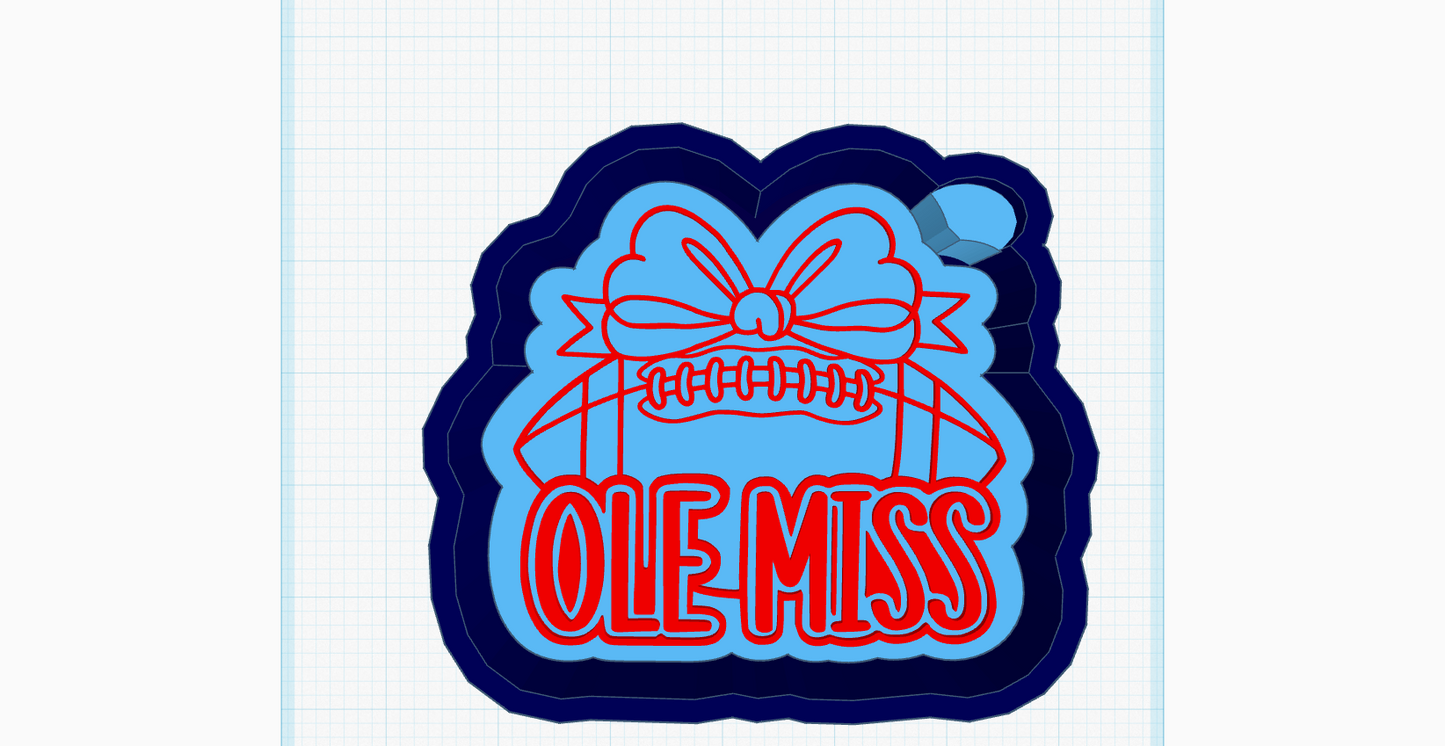 Miss Football Silicone Mold