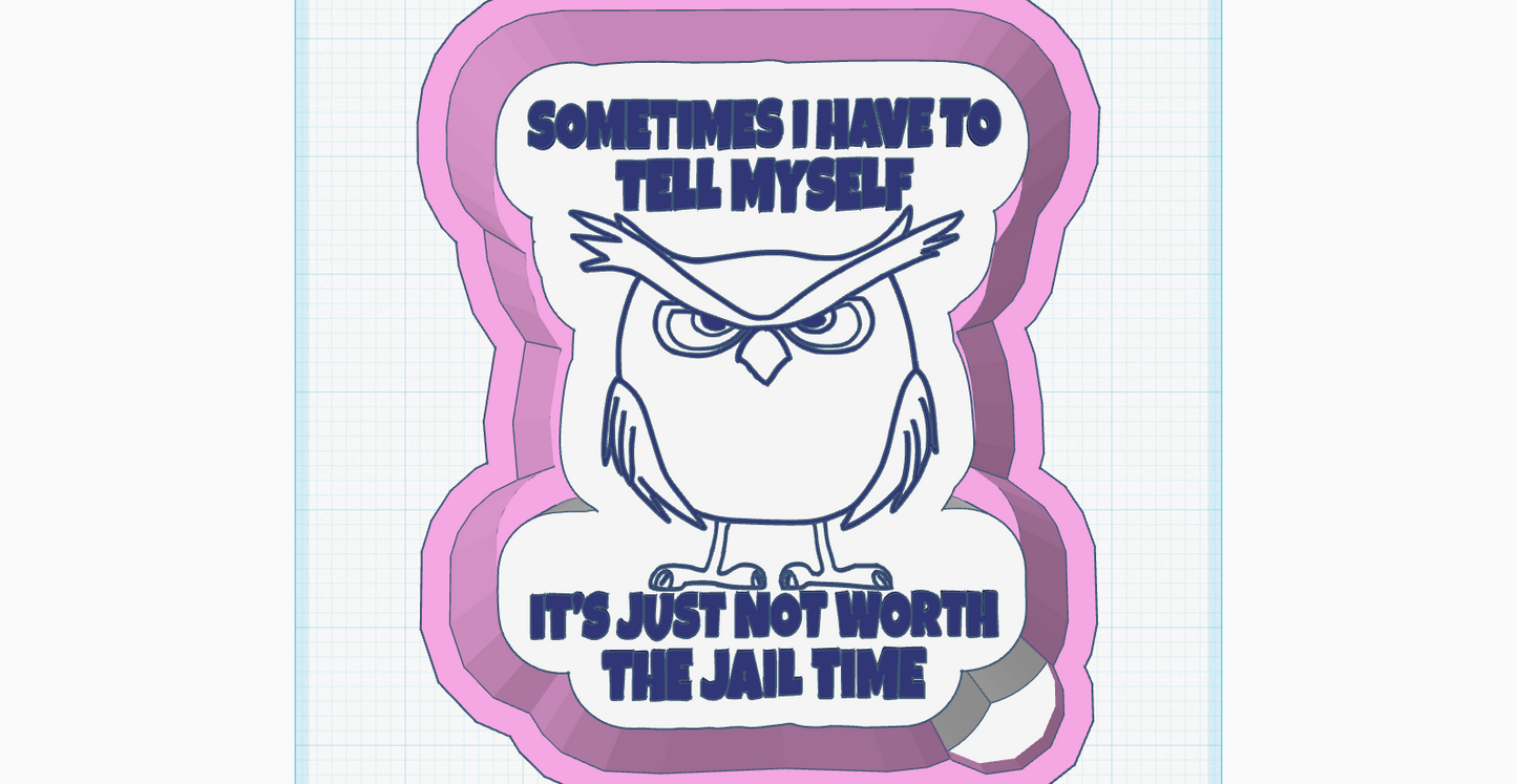 Owl Jail Time Silicone Mold