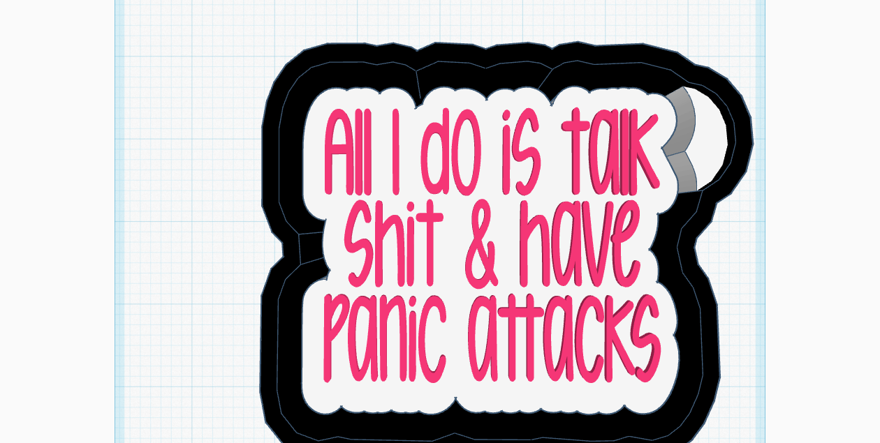 Panic Attacks/Talking SH*T Silicone Mold