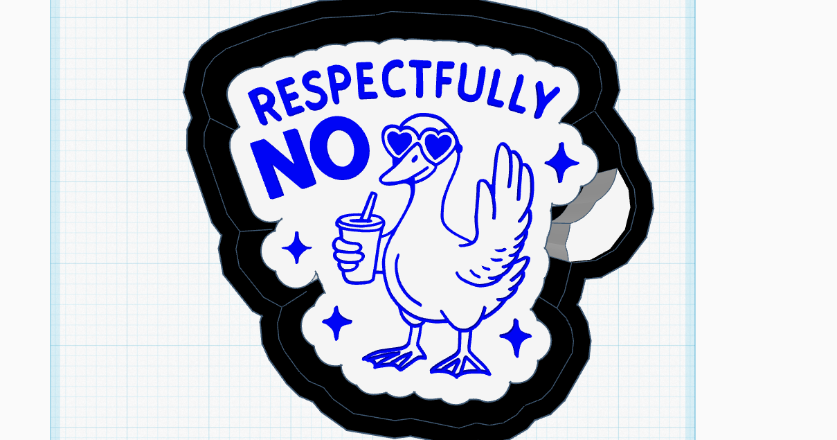 Respectfully No Silicone Mold