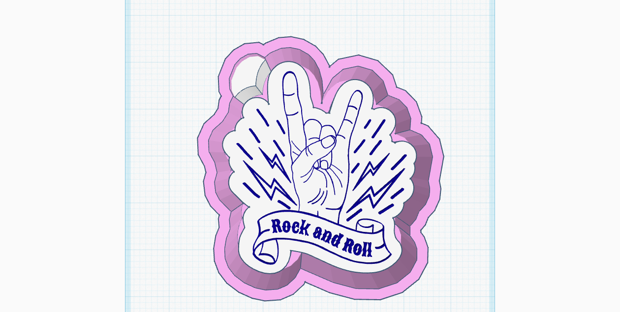 Rock & Roll Hand Silicone Mold