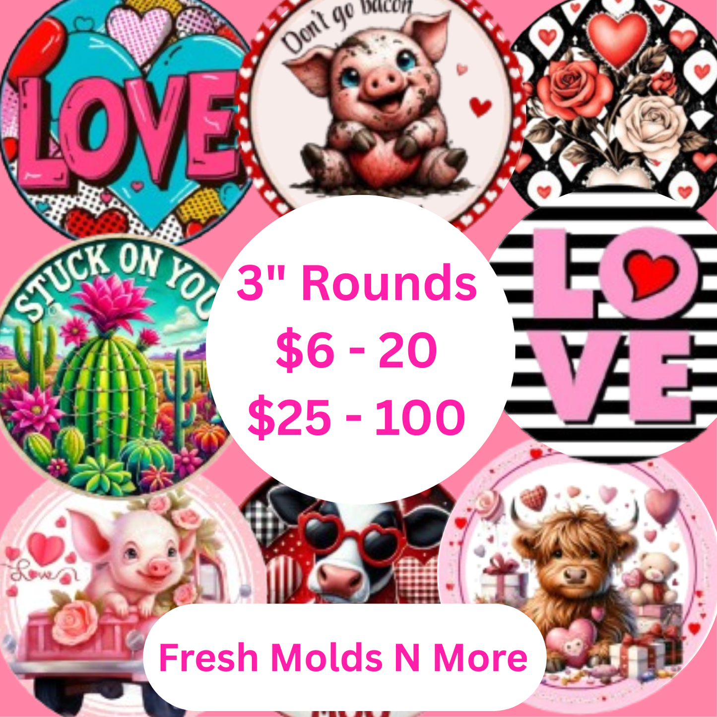 Valentine Round Cardstock