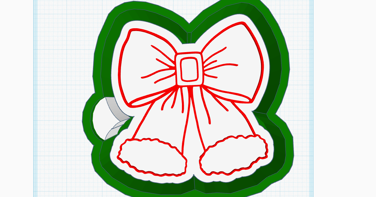 Santa Bow Silicone Mold