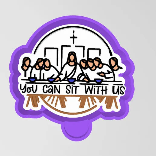 Sit With Us - Jesus Silicone Mold