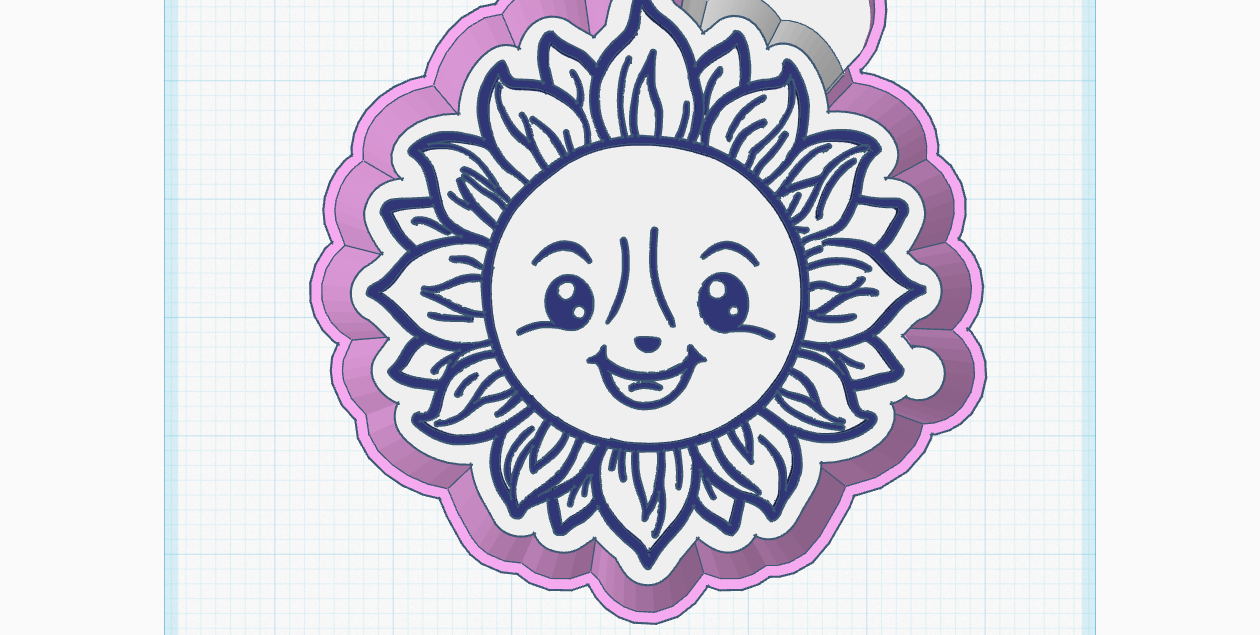 Smiling Sun Silicone Mold