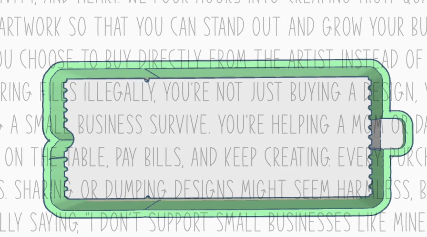 Ticket Silicone Mold